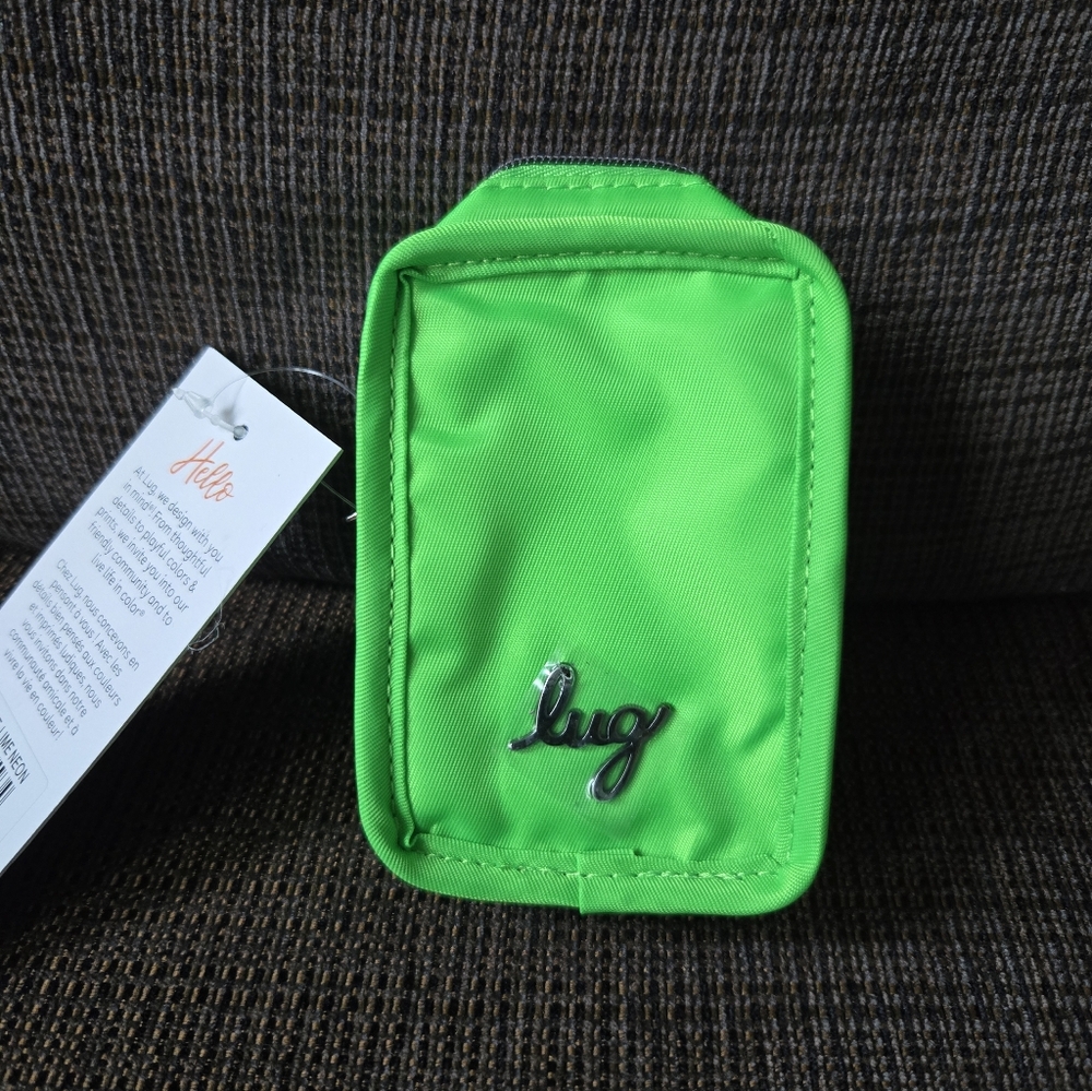NWT Lug Drizzle Mini Storage Pouch in Lime